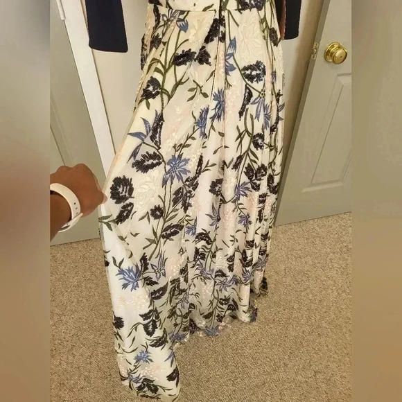 Anthropologie BHLDN Gianni Floral Embroidered Lace Dress(10)NWT - Picture 12 of 16
